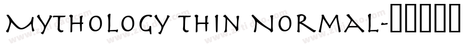 Mythology Thin Normal字体转换